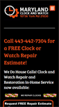 Mobile Screenshot of marylandclockandwatch.com